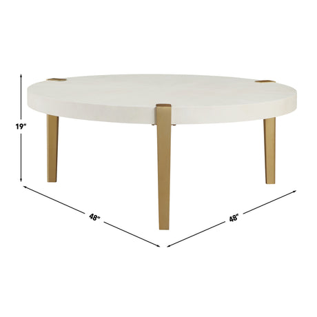 Gracie Coffee Table, White from Steve Silver - Luna Furniture