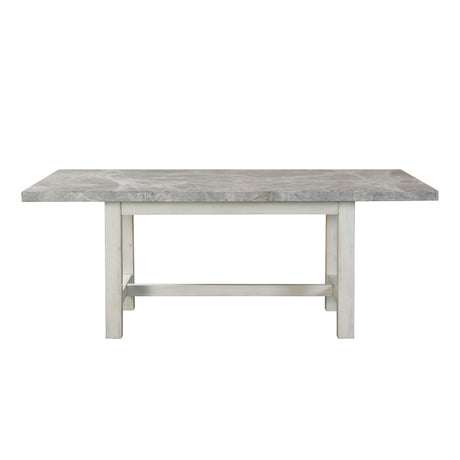 Canova 78-inch Gray Marble Top Dining Table from Steve Silver - Luna Furniture