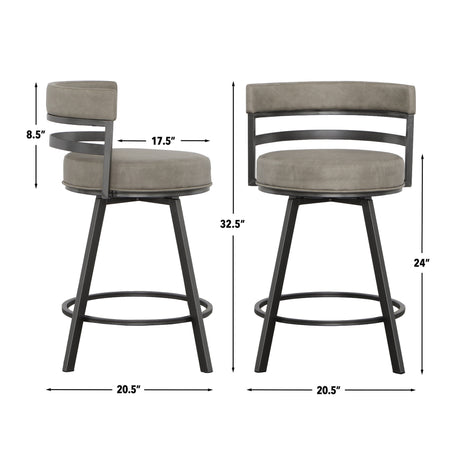 Gene 24″ Counter Stool from Steve Silver - Luna Furniture