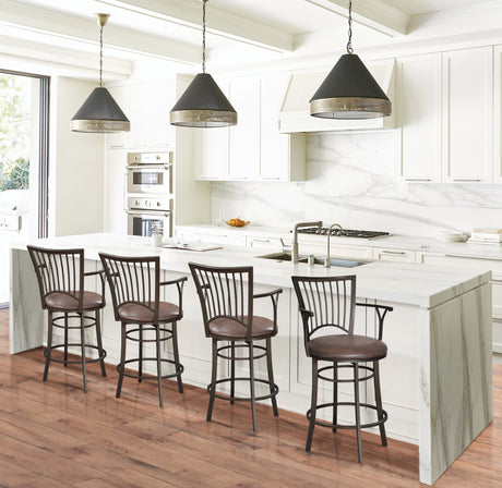Bayview 24″ Counter Stool, Swivel from Steve Silver - Luna Furniture