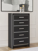 Zuraleus Black Chest of Drawers from Ashley Furniture - Luna Furniture