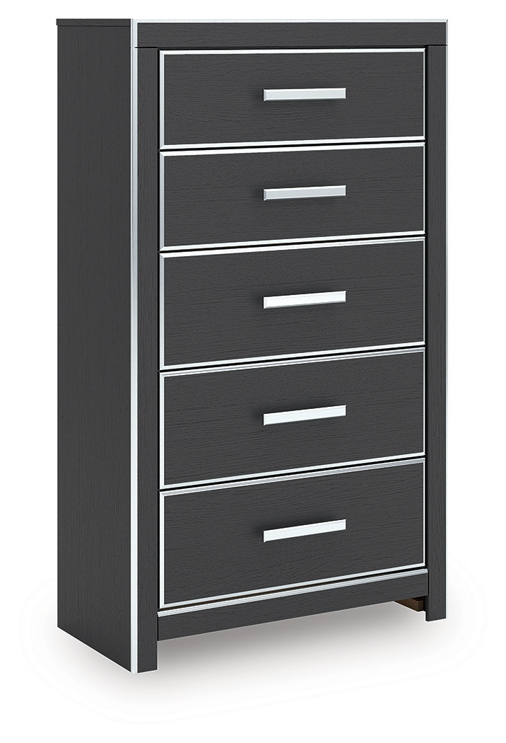 Zuraleus Black Chest of Drawers from Ashley Furniture - Luna Furniture