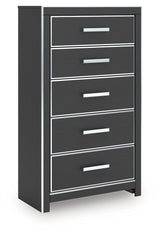 Zuraleus Black Chest of Drawers from Ashley Furniture - Luna Furniture