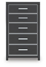 Zuraleus Black Chest of Drawers from Ashley Furniture - Luna Furniture