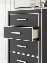 Zuraleus Black Chest of Drawers from Ashley Furniture - Luna Furniture