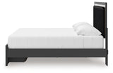 Zuraleus Black King Upholstered Panel Storage Bed from Ashley - Luna Furniture