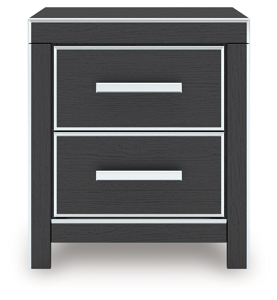 Zuraleus Black Nightstand from Ashley - Luna Furniture