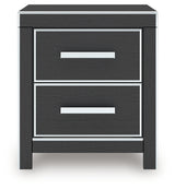 Zuraleus Black Nightstand from Ashley - Luna Furniture