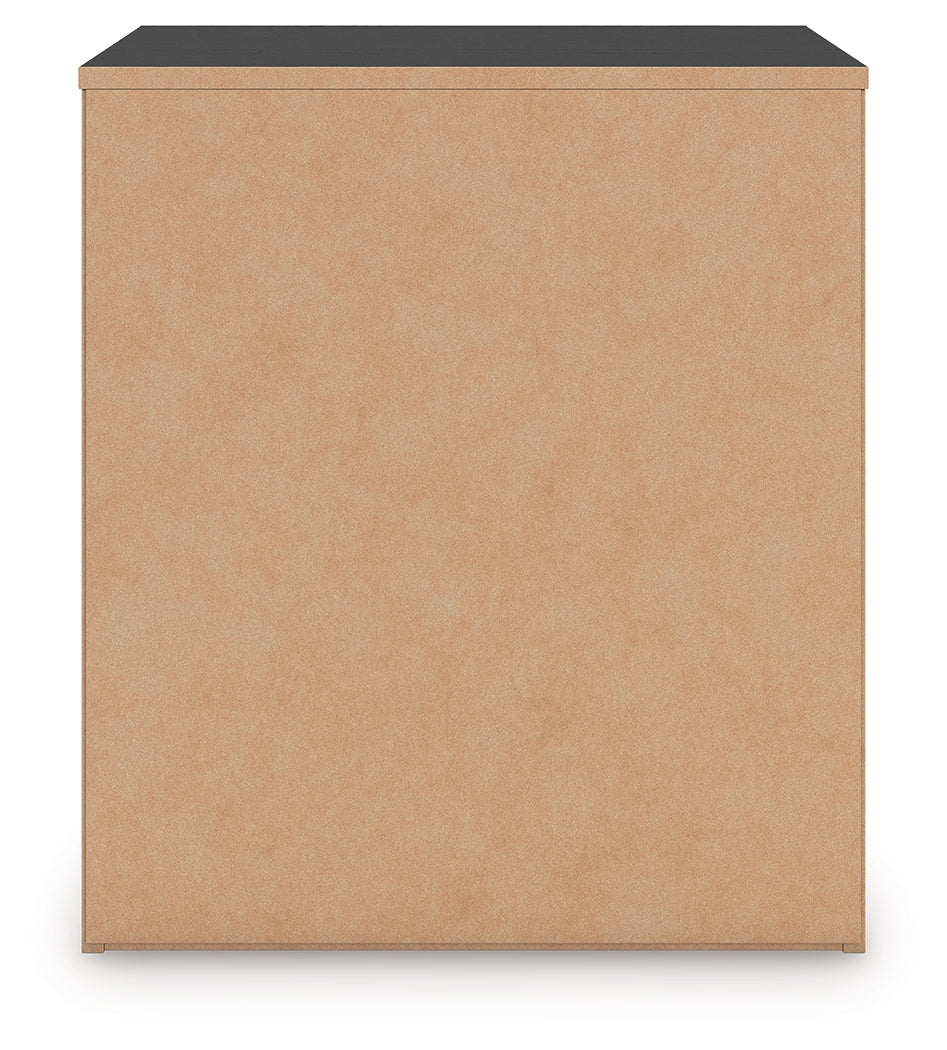 Zuraleus Black Nightstand from Ashley - Luna Furniture