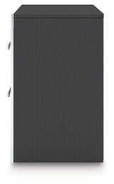 Zuraleus Black Queen Upholstered Bed, Dresser and Nightstand from Ashley - Luna Furniture