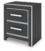 Zuraleus Black Queen Upholstered Bed, Dresser and Nightstand from Ashley - Luna Furniture