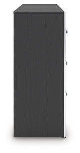 Zuraleus Black Queen Upholstered Bed, Dresser and Nightstand from Ashley - Luna Furniture