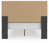 Zuraleus Black Queen Upholstered Panel Storage Bed from Ashley - Luna Furniture