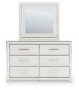 Zuraleus White Dresser and Mirror from Ashley - Luna Furniture