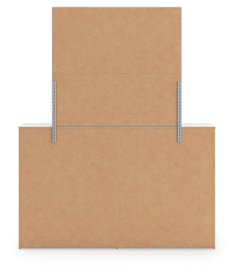 Zuraleus White Dresser and Mirror from Ashley - Luna Furniture