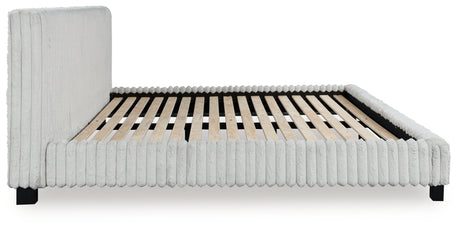 Zuraleus White King Upholstered Bed from Ashley - Luna Furniture