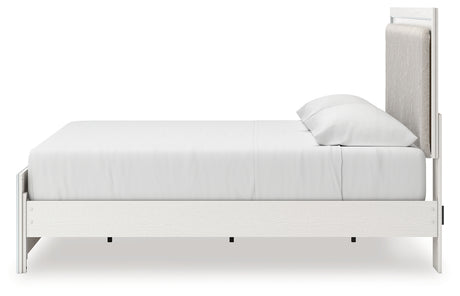 Zuraleus White King Upholstered Platform Bed from Ashley - Luna Furniture