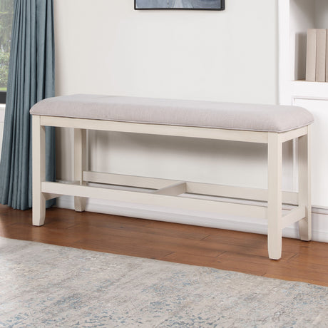 Hyland Vanilla Counter Height Dining Bench from Steve Silver - Luna Furniture