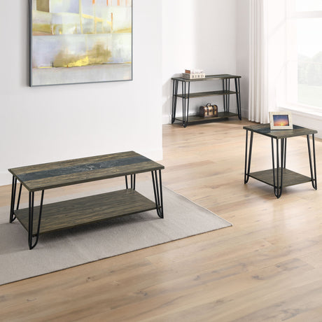 Harper Cocktail Table with SIntered Stone Inlay from Steve Silver - Luna Furniture