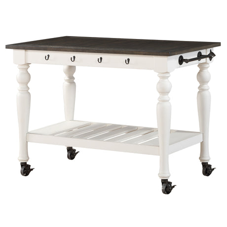 Joanna Two Tone Kitchen Cart from Steve Silver - Luna Furniture