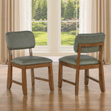 Ventura Green/Brown Side Chair, Set of 2 from Steve Silver - Luna Furniture