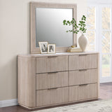 Henry Reeded King 4-Piece Bedroom Set, Tan Finish from Steve Silver - Luna Furniture