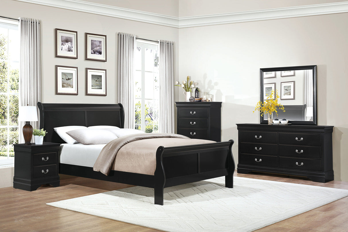 Mayville Black Sleigh Youth Bedroom Set from Homelegance - Luna Furniture