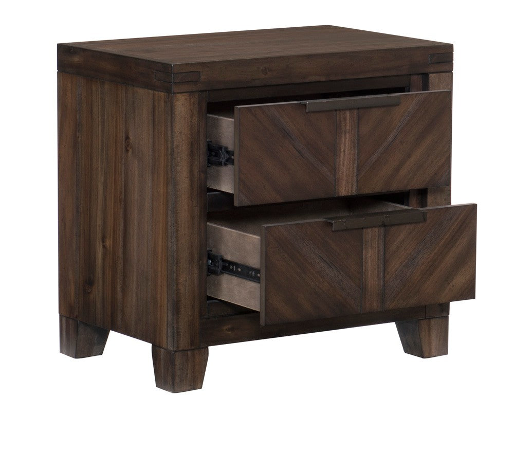 Parnell Rustic Nightstand from Homelegance - Luna Furniture