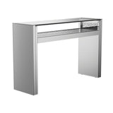 Edna Silver 1-Shelf Console Table from Coaster - Luna Furniture