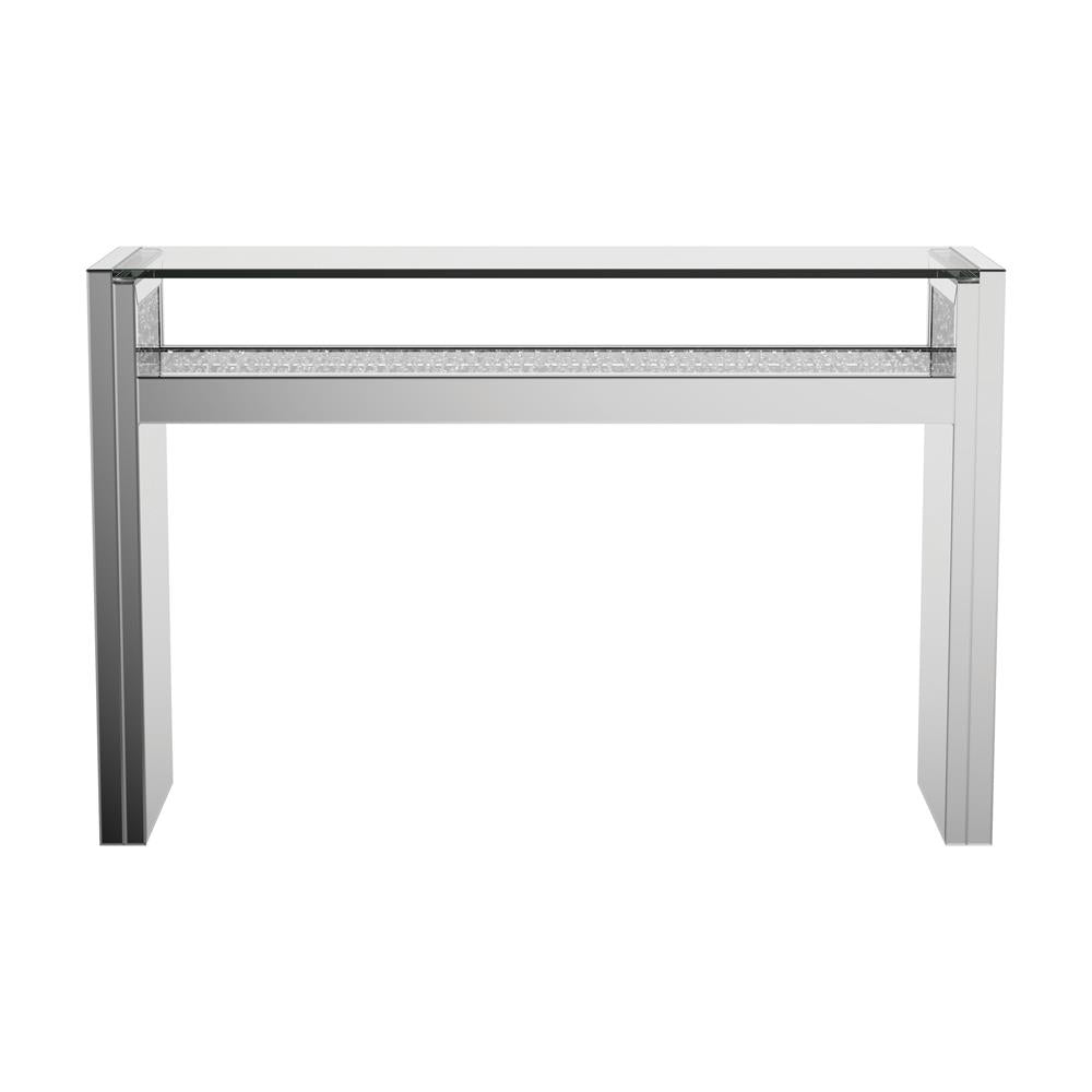 Edna Silver 1-Shelf Console Table from Coaster - Luna Furniture
