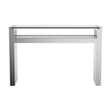 Edna Silver 1-Shelf Console Table from Coaster - Luna Furniture