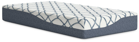10 Inch Chime Elite 2.0 White/Blue Twin Mattress from Ashley - Luna Furniture