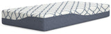 10 Inch Chime Elite 2.0 White/Blue Twin Mattress from Ashley - Luna Furniture