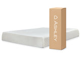 10 Inch Chime Memory Foam White California King Mattress in a Box from Ashley - Luna Furniture