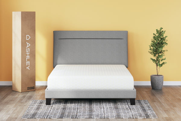 10 Inch Chime Memory Foam White California King Mattress in a Box