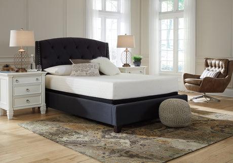 10 Inch Chime Memory Foam White California King Mattress in a Box from Ashley - Luna Furniture