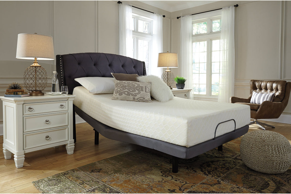 10 Inch Chime Memory Foam White Full Mattress in a Box from Ashley - Luna Furniture