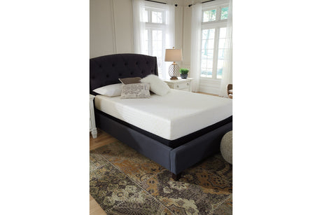 10 Inch Chime Memory Foam White King Mattress in a Box from Ashley - Luna Furniture