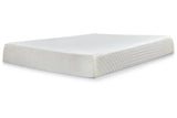 10 Inch Chime Memory Foam White Queen Mattress in a Box from Ashley - Luna Furniture