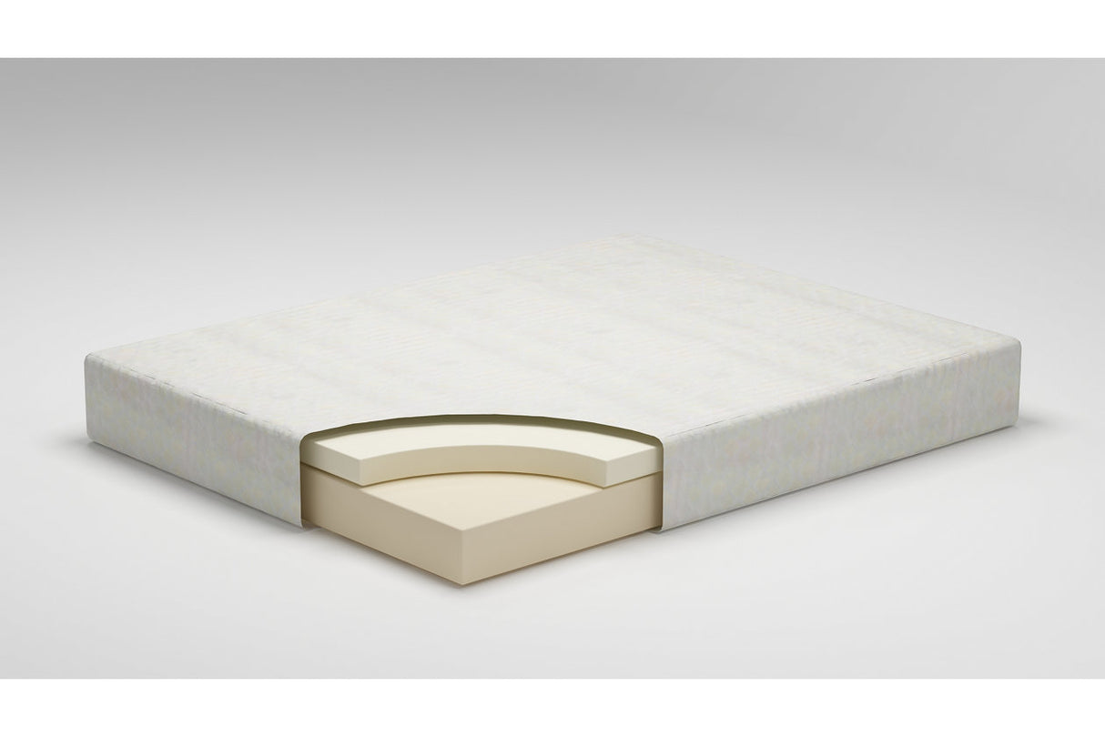 10 Inch Chime Memory Foam White Queen Mattress in a Box from Ashley - Luna Furniture
