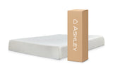 10 Inch Chime Memory Foam White Twin Mattress in a Box from Ashley - Luna Furniture