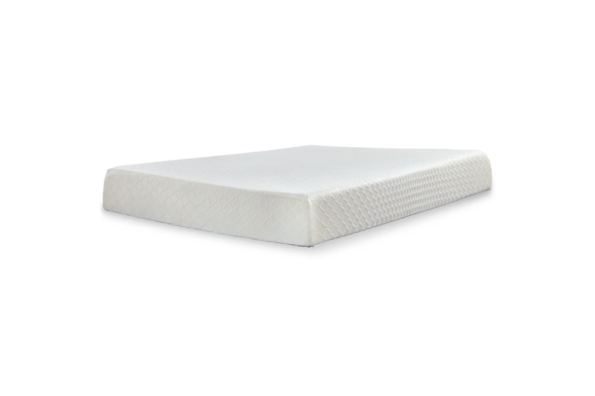 10 Inch Chime Memory Foam White Twin Mattress in a Box from Ashley - Luna Furniture