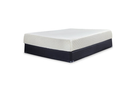 10 Inch Chime Memory Foam White Twin Mattress in a Box from Ashley - Luna Furniture