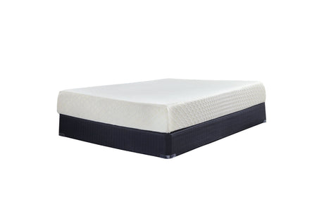 10 Inch Chime Memory Foam White Twin Mattress in a Box from Ashley - Luna Furniture