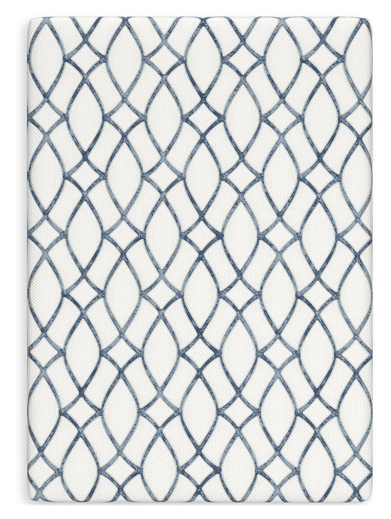 10 Inch Chime Elite 2.0 White/Blue Full Mattress from Ashley - Luna Furniture