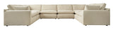 Elyza Linen 8-Piece Symmetrical Sectional from Ashley - Luna Furniture