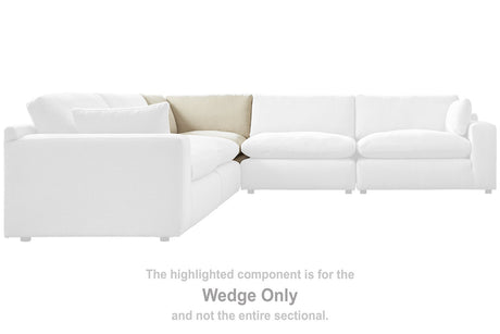 Elyza Linen Wedge from Ashley - Luna Furniture