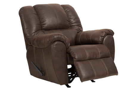 McGann Walnut Recliner from Ashley - Luna Furniture
