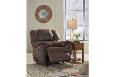 McGann Walnut Recliner from Ashley - Luna Furniture