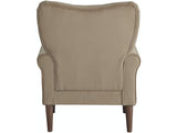Kyrie Brown Velvet Accent Chair